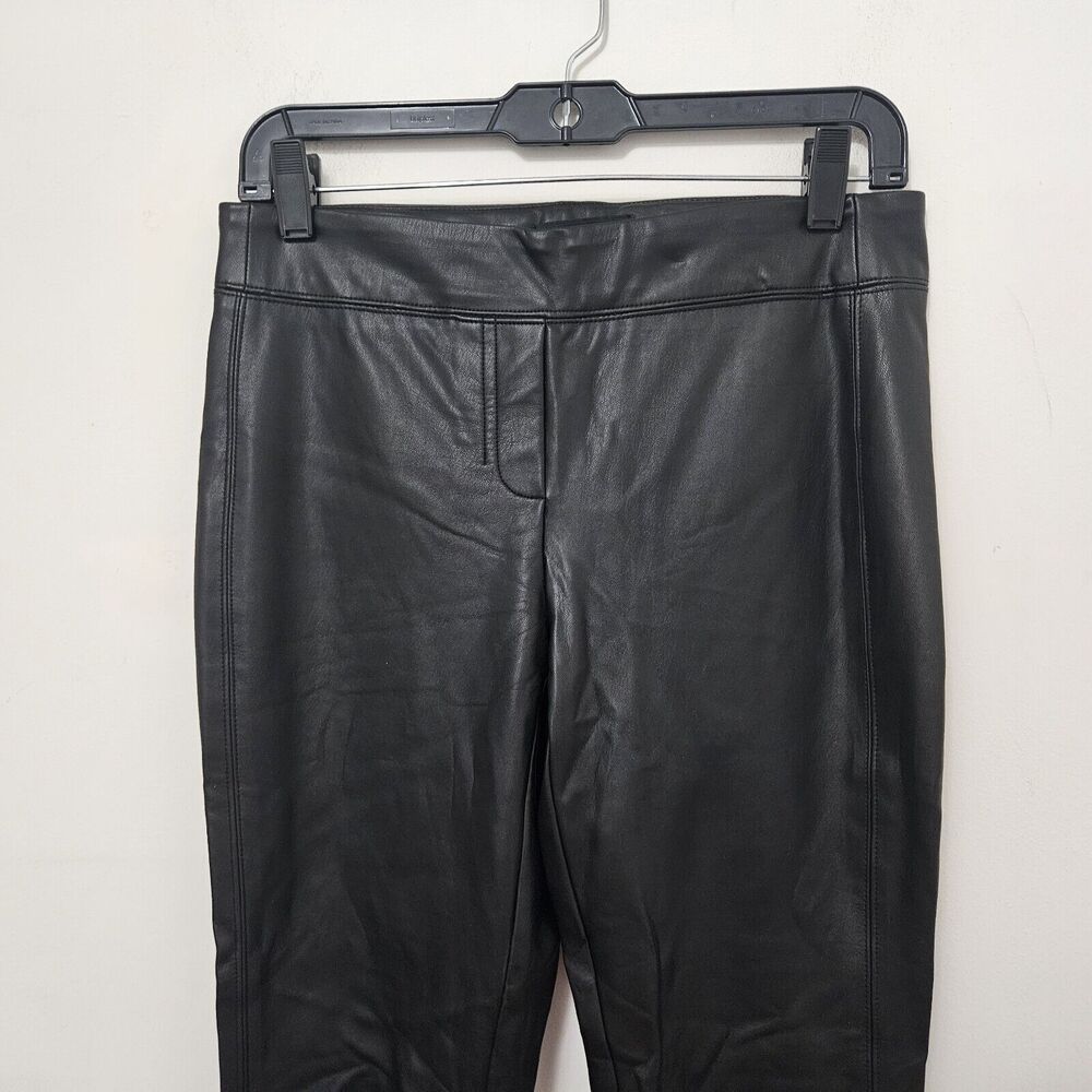 RACHEL ZOE Women's Black Faux Leather Skinny Pants Size 2 - Picture 2 of 8